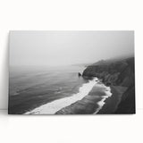 Stretched canvas wall art showcasing a serene seascape design, featuring vibrant blues and gentle waves, perfect for coastal-themed decor and relaxation.