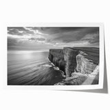 Stunning rolled print of serene seascape wall art, showcasing vibrant blues and soft pastels, perfect for coastal home decor or art collection.