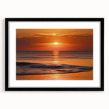 Framed wall art collection showcasing a serene seascape design with a black mat and frame, ideal for coastal-themed home decor. Perfect for adding elegance to living spaces.