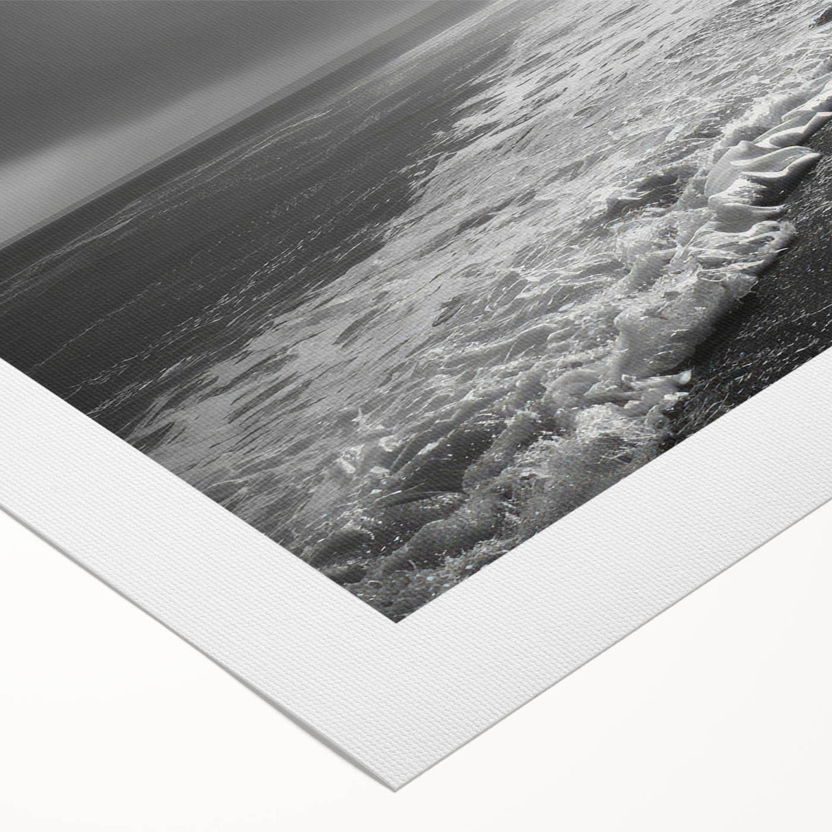 Vibrant rolled canvas showcasing a stunning seascape design with rich blues and greens, ideal for coastal home decor, presented in a protective cardboard tube.