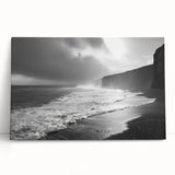 Stretched canvas wall art from the Landscapes & Seascapes collection, showcasing a vibrant coastal scene with rich blues and greens, perfect for home decor.