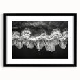 Framed black wall art featuring a stunning landscape-seascape design with a mat, perfect for enhancing modern home decor. Ideal for living rooms or offices.