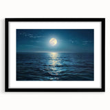 Framed wall art collection showcasing a stunning seascape design with a matte black frame. Ideal for enhancing home decor with coastal themes.