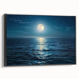 Framed wall art collection showcasing a stunning seascape design with vibrant colors and intricate details, set against a sleek black frame, perfect for home decor.
