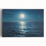 Stretched canvas wall art collection featuring a vibrant seascape design with calming blue and green hues, perfect for coastal-themed decor and serene ambiance.