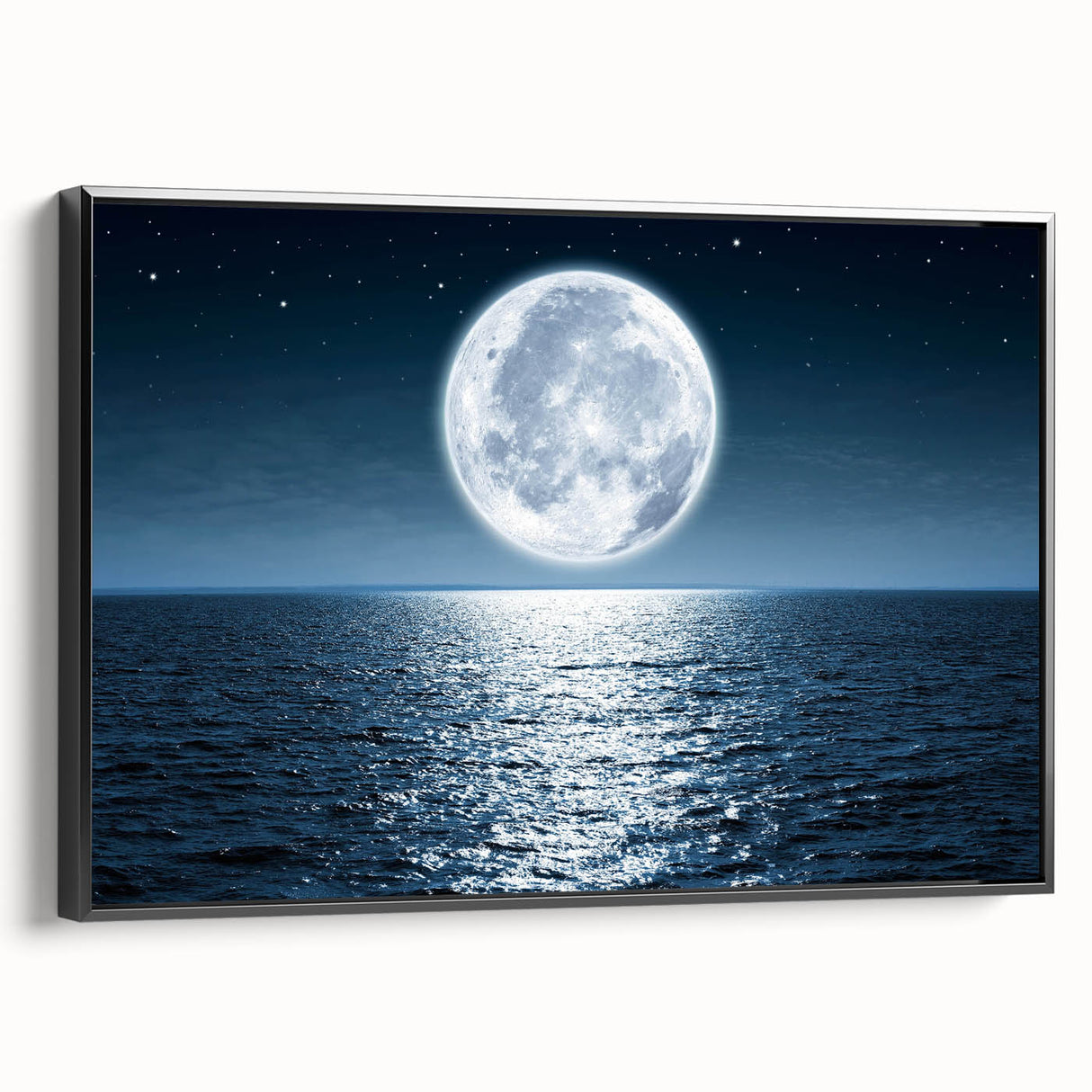 Framed canvas wall art from the Landscapes & Seascapes collection, showcasing a scenic ocean view with vibrant colors and intricate detailing, perfect for home decor.