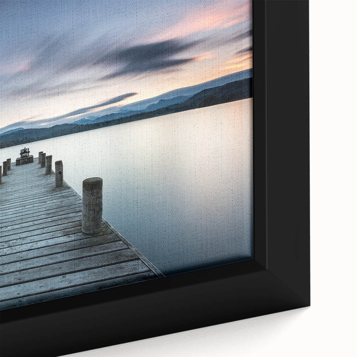 Framed canvas wall art showcasing a vibrant seascape design with rich colors and dynamic brush strokes, ideal for enhancing modern home decor.
