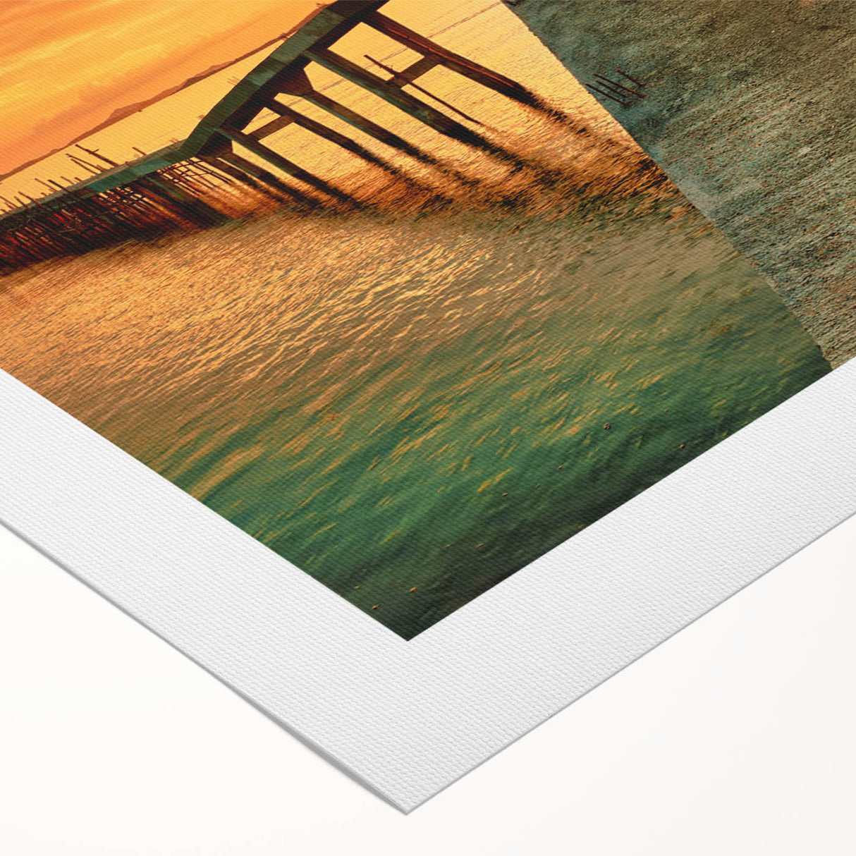 Rolled canvas showcasing a vibrant seascape design with dynamic waves and hues of blue, ideal for coastal decor enthusiasts, presented in protective packaging.