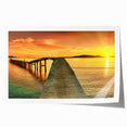 Rolled print of a serene seascape featuring calming blues and soft white waves, perfect for coastal-themed decor, packaged securely in a protective tube.