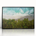 Framed acrylic wall art showcasing a stunning seascape design with vibrant blue and green hues, perfect for enhancing modern home decor. Ideal for coastal-themed interiors.