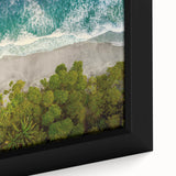 Framed canvas wall art collection showcasing vibrant seascapes with intricate details, perfect for coastal decor enthusiasts and modern home aesthetics.