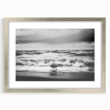 Framed wall art collection featuring a stunning seascape design with a silver mat, ideal for home decor. The artwork showcases vibrant ocean hues and intricate details, perfect for enhancing any living space.