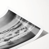 Rolled print showcasing a serene seascape design with vibrant blues and calming greens, ideal for home decor. Perfect for adding a coastal touch to any room.