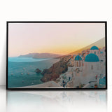 Framed wall art collection featuring a stunning seascape design, showcasing vibrant blues and serene ocean waves. Ideal for modern home decor and interior design enthusiasts.