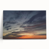 Stretched canvas wall art showcasing a vibrant landscape design with colorful skies, perfect for home decor. Ideal for modern interiors, adding artistic flair.