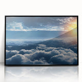 Framed acrylic wall art from the Landscapes and Skyscapes collection, showcasing a stunning black design with a sleek front view, perfect for modern home decor.