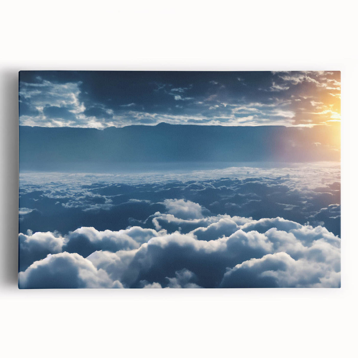 Stretched canvas wall art featuring a vibrant landscape design with rich colors and intricate details, ideal for home decor or office enhancement.