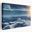 Stretched canvas wall art featuring a vibrant landscape design with rich colors and intricate details, perfect for home decoration or office ambiance.