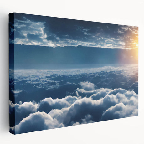 Stretched canvas wall art featuring a vibrant landscape design with rich colors and intricate details, perfect for home decoration or office ambiance.