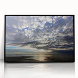 Framed acrylic wall art showcasing a serene landscape with vibrant colors, featuring a black frame and modern design, perfect for home decor enhancement.