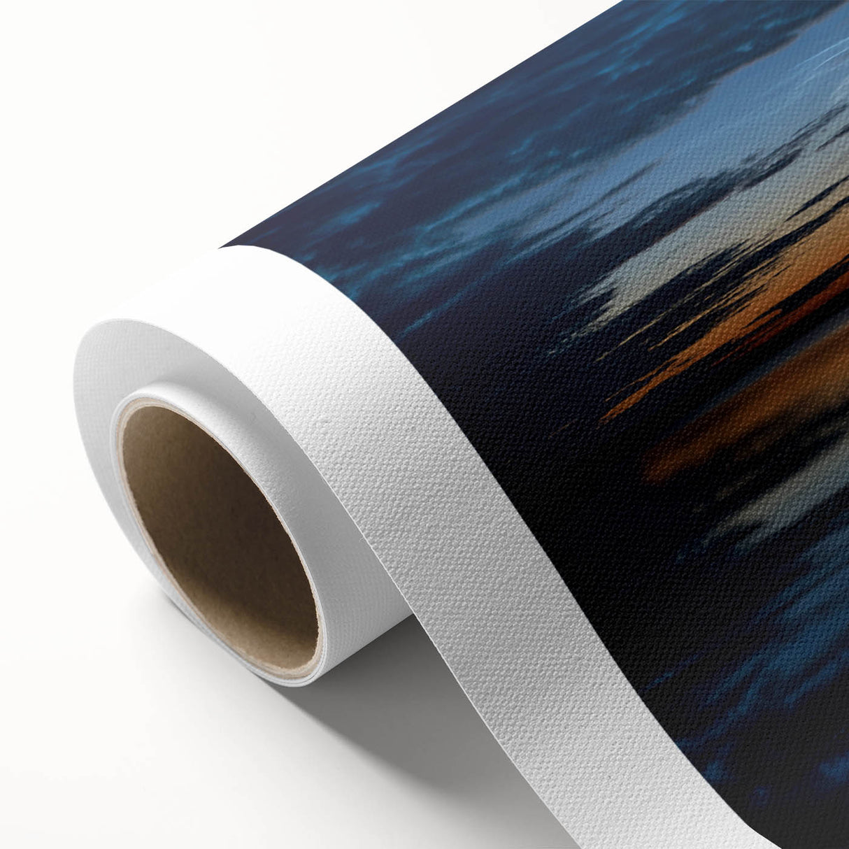 Vibrant rolled canvas showcasing a stunning landscapes and skyscapes wall art design, ideal for adding a touch of nature-inspired elegance to any room.