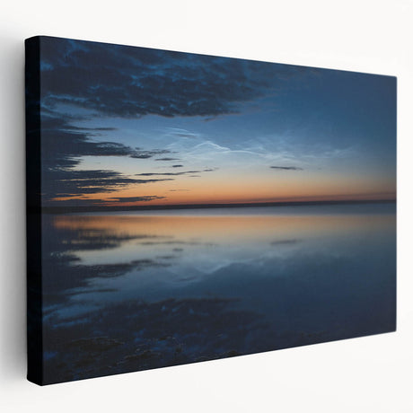 Stretched canvas artwork showcasing a vibrant landscape with dramatic skyscapes, highlighting rich colors and intricate details, perfect for home decor enhancement.