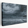 Stretched canvas wall art showcasing a vibrant landscape and skyscape design, featuring rich colors and intricate details, ideal for home décor enhancement.