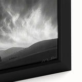 Framed canvas close-up of a vibrant landscapes and skyscapes wall art collection, showcasing intricate details and rich colors, perfect for home decor.