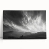 Stretched canvas wall art showcasing a vibrant landscape design with vivid colors, featuring blue skies and rolling hills, perfect for home decor accents.