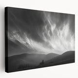 Stretched canvas artwork showcasing a vibrant landscapes and skyscapes design, highlighting rich colors and textures, ideal for home decor.