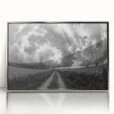 Framed wall art from the Landscapes & Skyscapes Design 23 collection, showcasing a serene silver-acrylic finish, perfect for contemporary home decor.