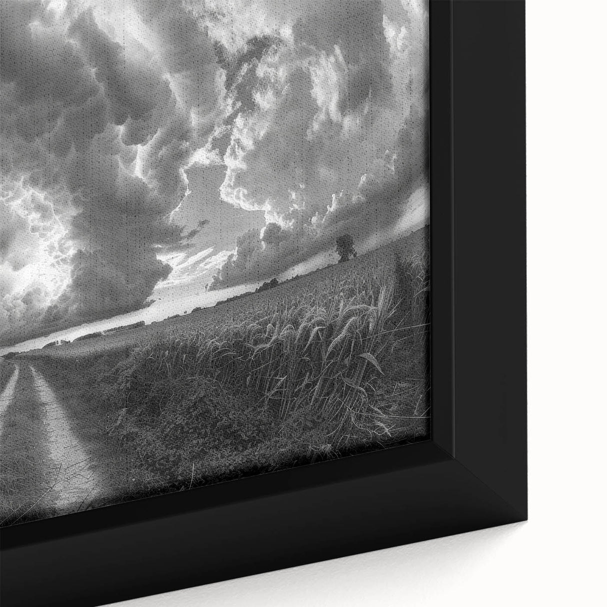 Framed canvas featuring a vibrant landscape and skyscape design from the 23-wall art collection, showcasing rich colors and intricate details, perfect for home decor.