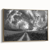 Framed canvas wall art from the Landscapes & Skyscapes collection, showcasing a serene nature scene with vibrant colors and a luxurious gold frame, perfect for modern home decor.