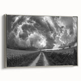 Framed wall art from the Landscapes & Skyscapes collection, showcasing a serene nature scene with vibrant colors and a sleek silver frame, perfect for modern decor.