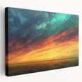 Stretched canvas artwork showcasing a vibrant landscapes and skyscapes design, featuring rich colors and intricate details, ideal for home decor enhancement.