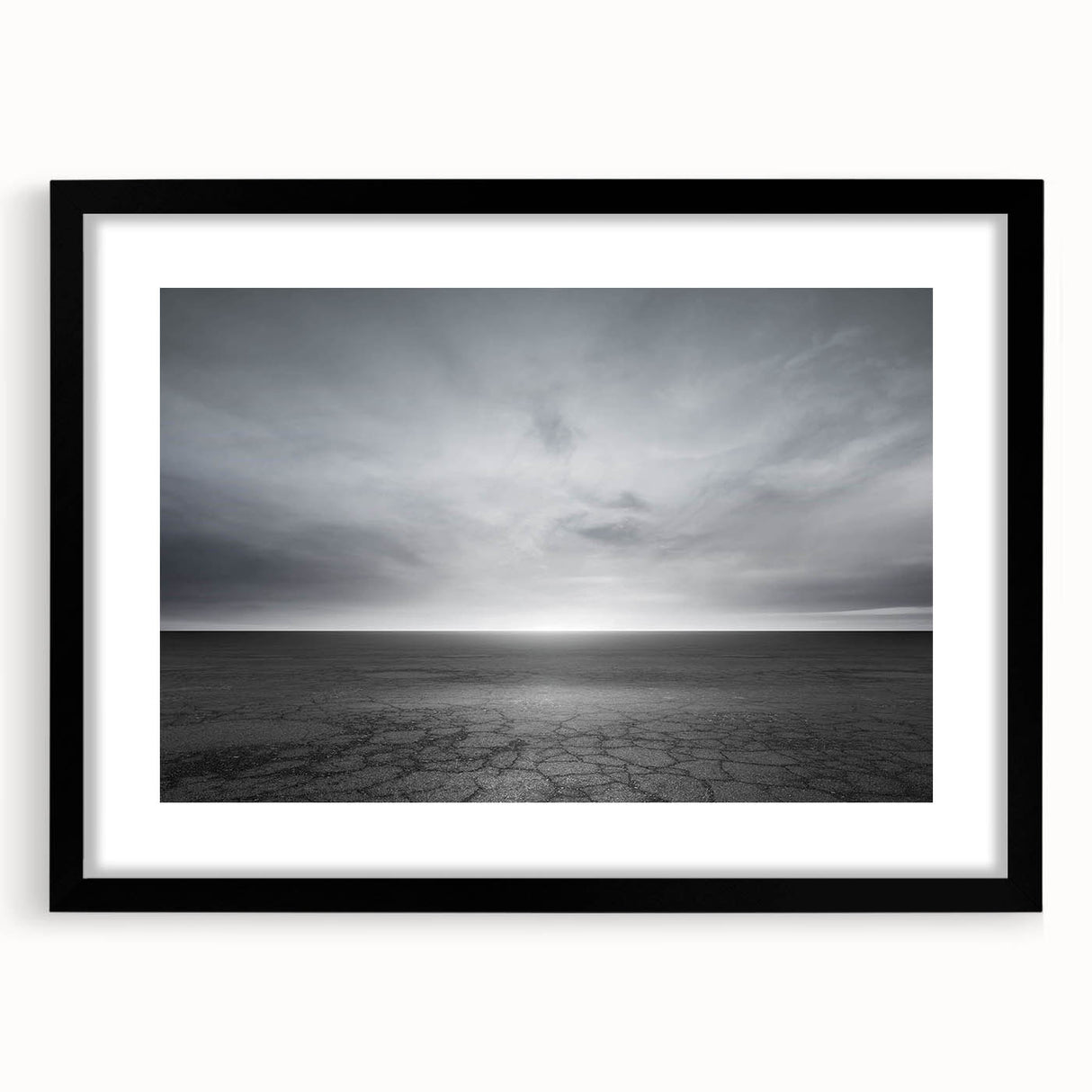 Framed wall art from the Landscapes Skyscapes collection, showcasing a serene nature scene with vibrant colors, set in a sleek black frame with a white mat. Perfect for home decor enthusiasts seeking to enhance their living spaces with artistic landscapes.