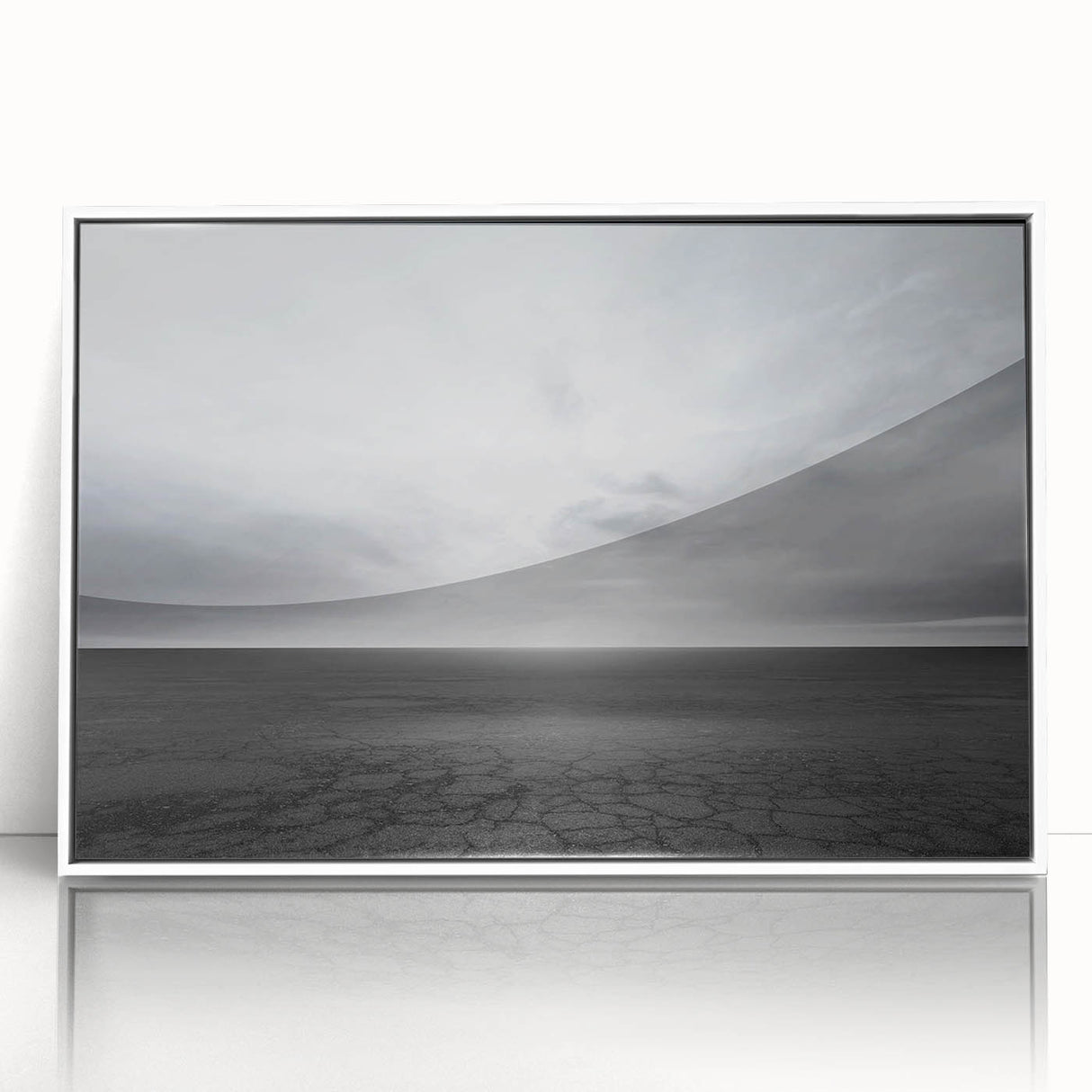 Framed acrylic wall art from the Landscapes Skyscapes collection, showcasing a serene nature scene with vibrant colors and a sleek white frame, ideal for modern decor.