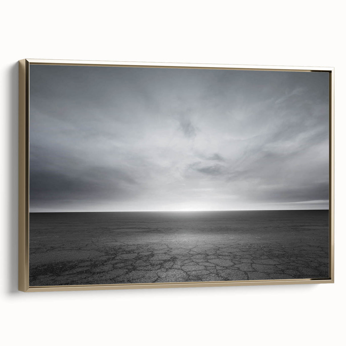 Framed wall art from the Landscapes Skyscapes collection, showcasing a stunning gold-accented canvas design that adds elegance to modern decor.