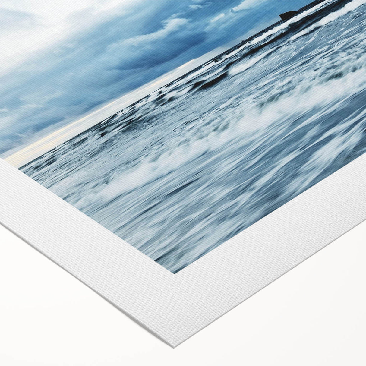 Vibrant rolled canvas artwork showcasing a stunning landscape and skyscape design, featuring rich colors and intricate details, perfect for enhancing home decor.