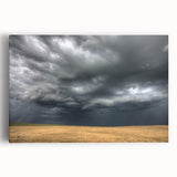 Stretched canvas wall art showcasing a vibrant landscape with colorful skies, ideal for home decor. Perfect for enhancing living spaces with artistic flair.