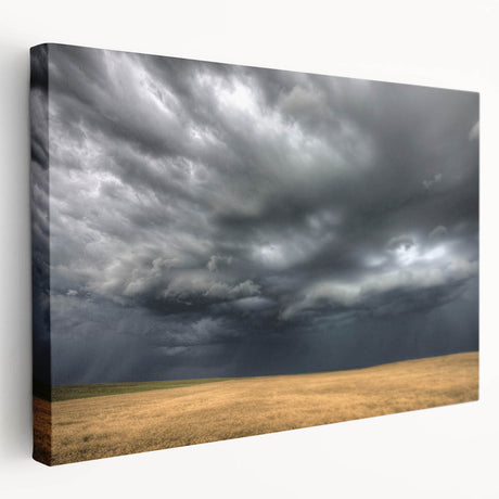 Stretched canvas wall art showcasing a vibrant landscape design with rich colors and textures, ideal for home decor and adding artistic flair to any room.