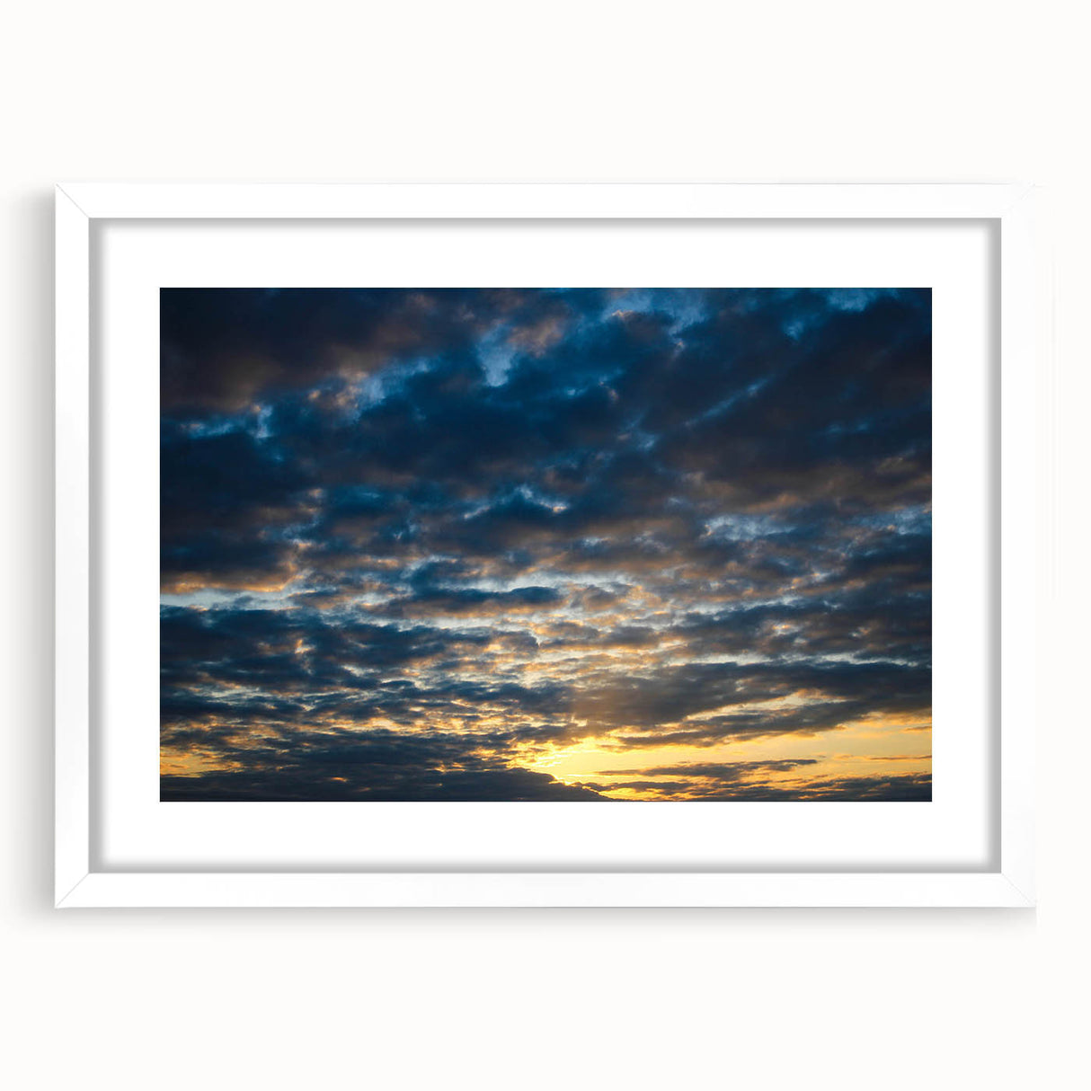 Framed wall art from the Landscapes & Skyscapes collection, featuring a serene nature scene with soft colors and a white mat, perfect for home decor.