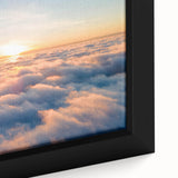 Framed canvas wall art showcasing a vibrant abstract landscape design with vivid colors and intricate details, perfect for enhancing modern home decor.