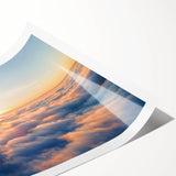 Stylish rolled print showcasing a vibrant landscapes and skyscapes wall art design, featuring vivid colors and intricate details, perfect for home decor.