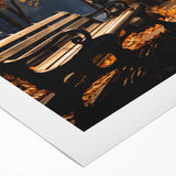 Rolled canvas showcasing a vibrant cityscape design with intricate details and bold colors, perfect for modern home decor. Ideal for art enthusiasts and collectors.