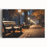 Stretched canvas wall art featuring a vibrant landscape design with colorful streets and abstract elements, perfect for modern home decor.