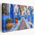 Stretched canvas wall art showcasing a vibrant cityscape design with intricate details, perfect for modern home decor. Ideal for art enthusiasts and interior design lovers.