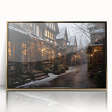 Framed acrylic wall art from the Landscapes & Streets Design collection, showcasing a vibrant gold design with intricate details, perfect for modern decor.