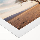 Rolled canvas showcasing a vibrant landscape design featuring lush green trees and a serene natural scene, ideal for enhancing home decor aesthetics.