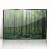 Framed wall art collection showcasing a landscape design with trees, featuring a silver-acrylic front for a modern aesthetic. Perfect for enhancing home decor.